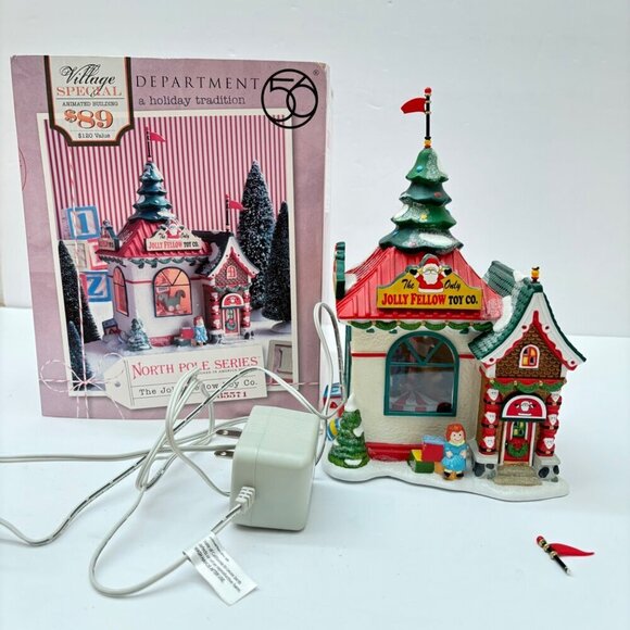 Depart 56 North Pole Series Jolly Fellow Toy Co. Store Village‎ Building 40355 - Picture 2 of 12